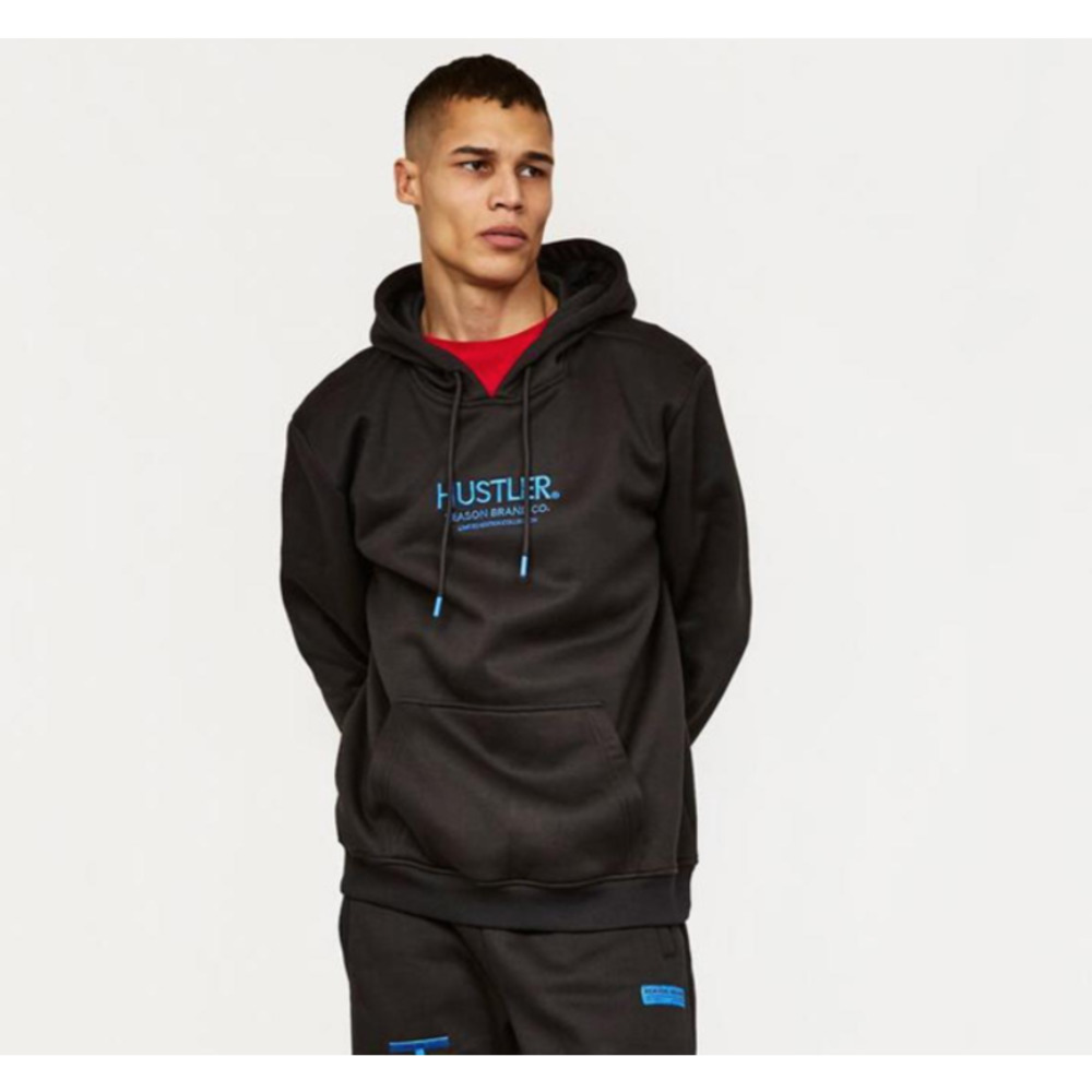 REASON X HUSTLER DEFINE HOODIE BLUE SIZE MED